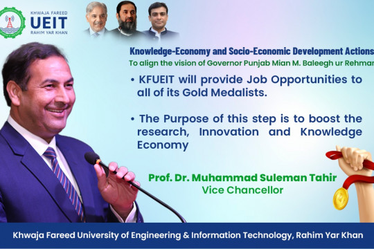 KFUEIT will provide job oppertunities to all of its gold madelists