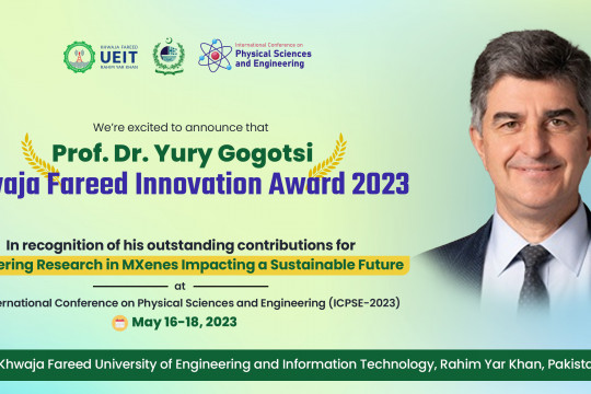 Appreciation for Prof. Dr. Yuri Gogotsi