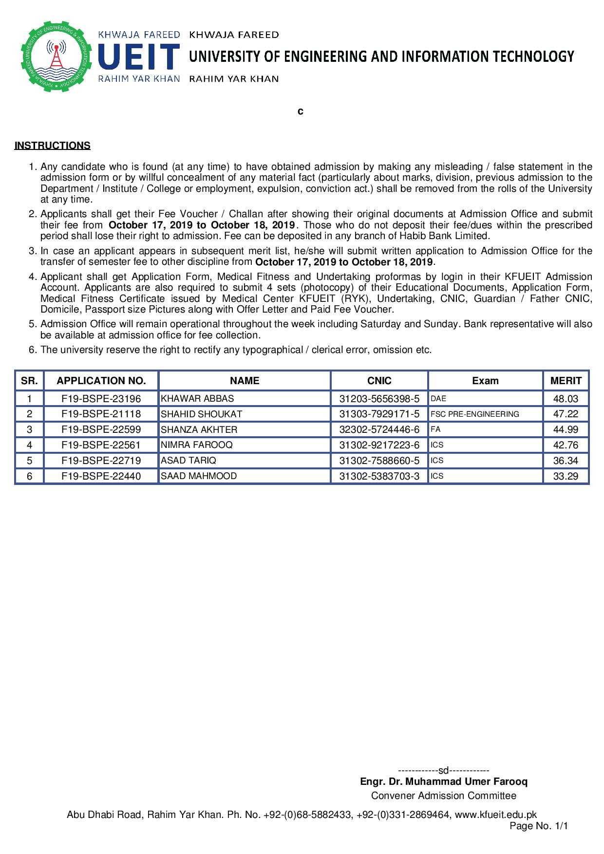 5th Merit List of BS Physical Education Fall-2019-page-001