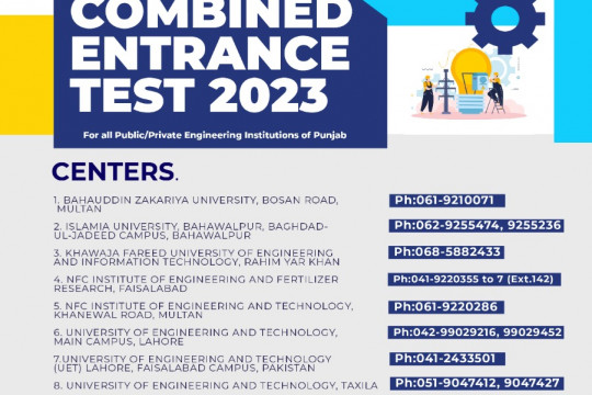 Combined Entrance Test 2023