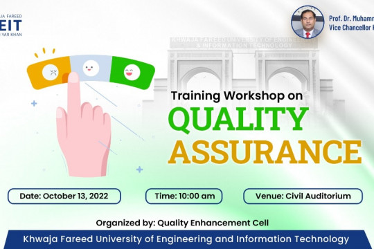 One-Day Training Workshop on Quality Assurance.