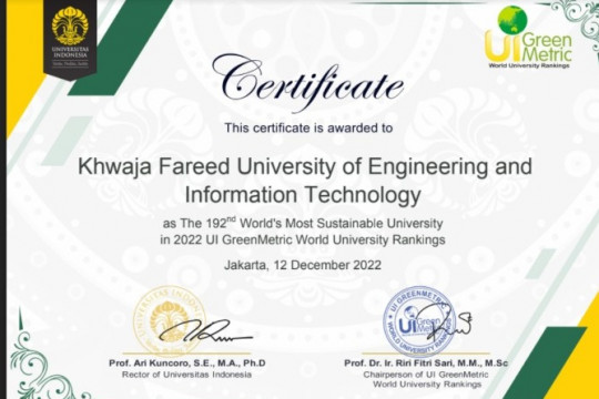 UI GreenMetric World University Rankings 2022