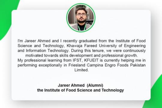 IFST Students Testimonials