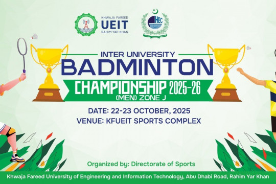 KFUEIT Hosts Inter-University Badminton Championship 2025–26