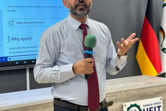 KFUEIT Champions Global Scholarships: Seminar Highlights Erasmus Mundus as a Top Opportunity for Pakistani Students