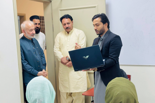Vice Chancellor KFUEIT Visits Sheikh Khalifa IT Center and Appreciates Skill Development Initiatives