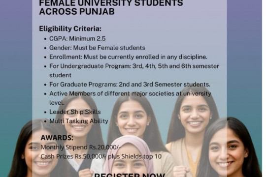Skills Development Through Ambassadors Program For Female University Students Across Punjab
