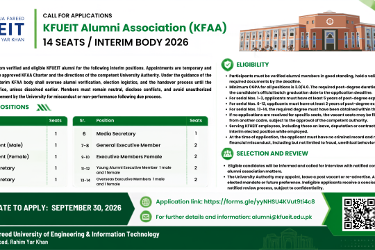 KFUEIT Alumni Association (KFAA) – Interim Body 2026