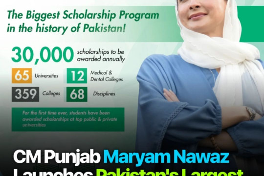 Chief Minister Maryam Nawaz Introduces Exciting Scholarship Opportunity